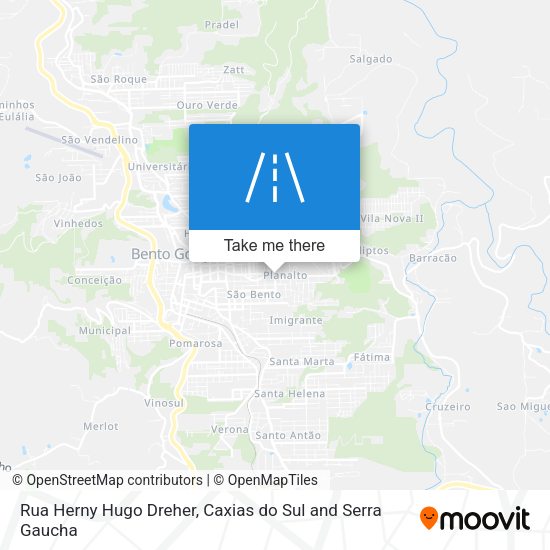 Rua Herny Hugo Dreher map