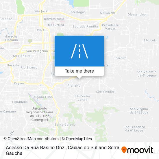 Acesso Da Rua Basilio Onzi map