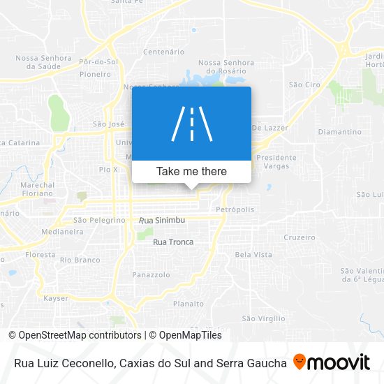 Rua Luiz Ceconello map
