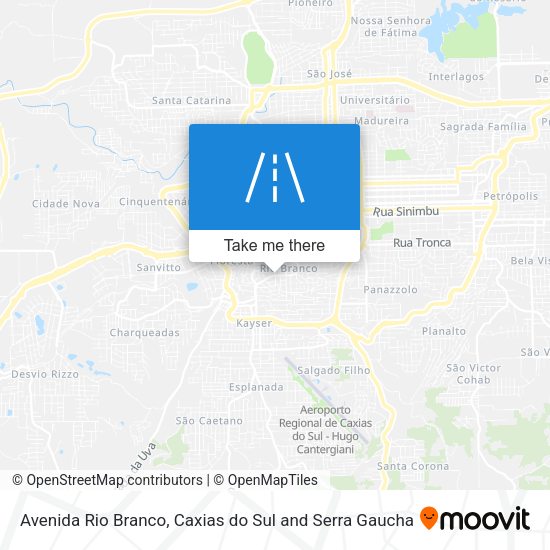 Avenida Rio Branco map