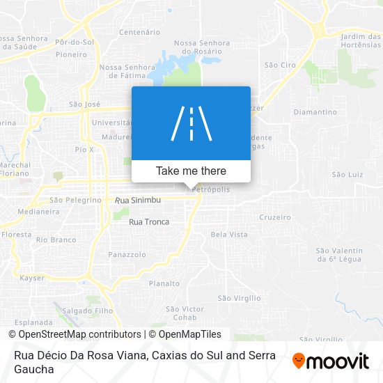 Rua Décio Da Rosa Viana map