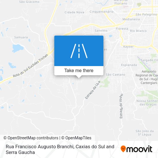 Rua Francisco Augusto Branchi map