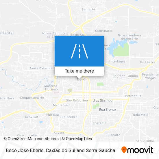 Beco Jose Eberle map