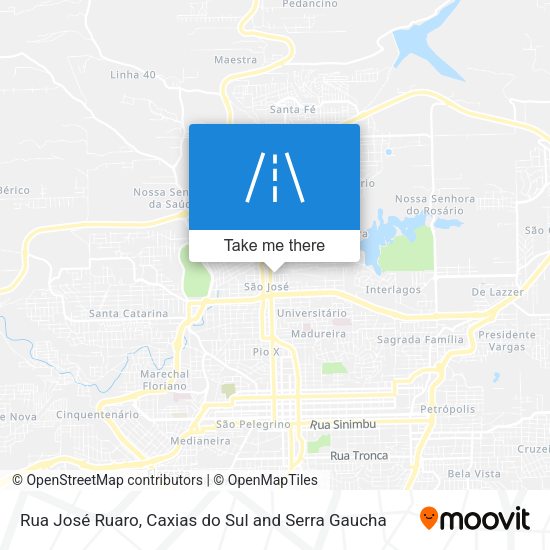 Rua José Ruaro map