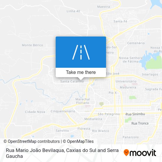Rua Mario João Bevilaqua map