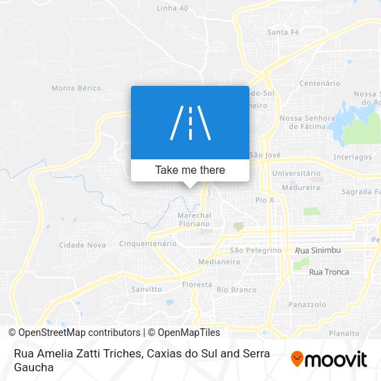 Rua Amelia Zatti Triches map