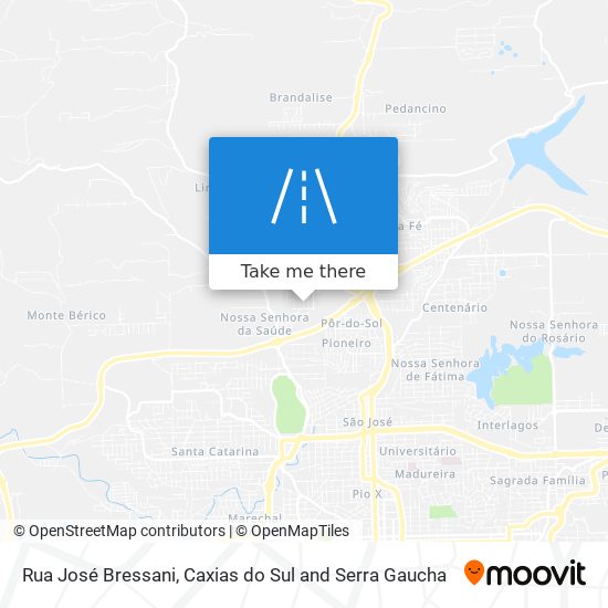 Rua José Bressani map