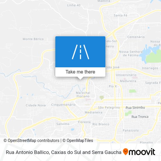 Rua Antonio Ballico map