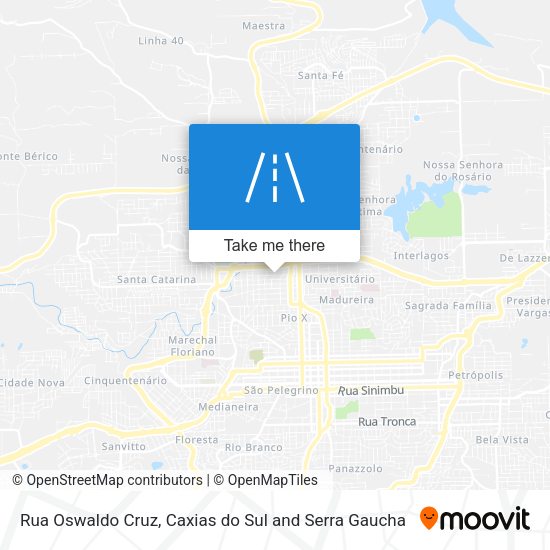 Rua Oswaldo Cruz map