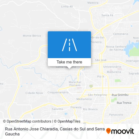 Rua Antonio Jose Chiaradia map