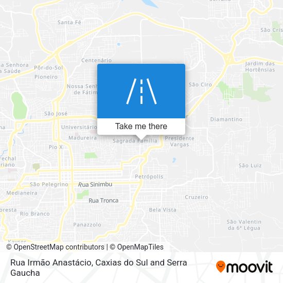 Rua Irmão Anastácio map