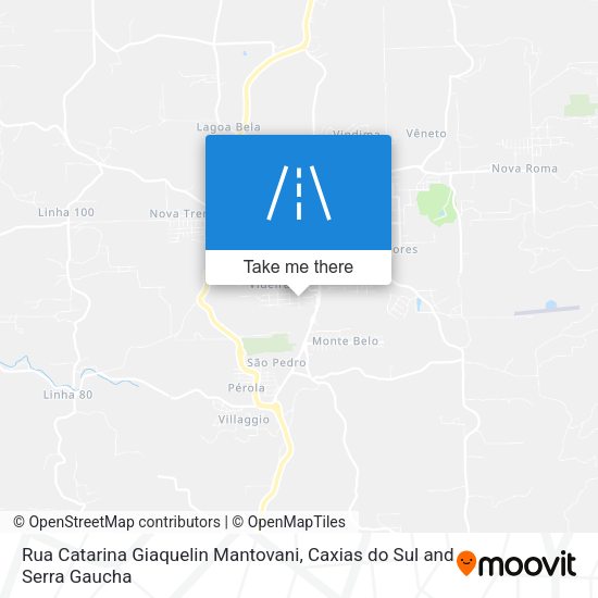 Rua Catarina Giaquelin Mantovani map