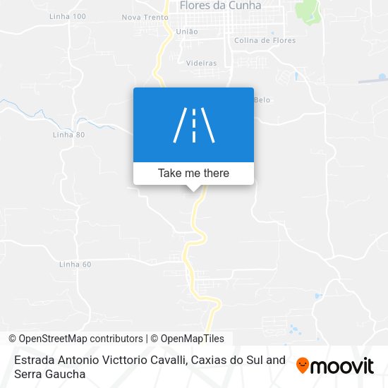 Estrada Antonio Victtorio Cavalli map