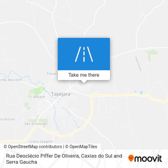 Rua Deoclécio Piffer De Oliveira map