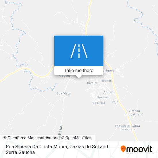 Rua Sinesia Da Costa Moura map