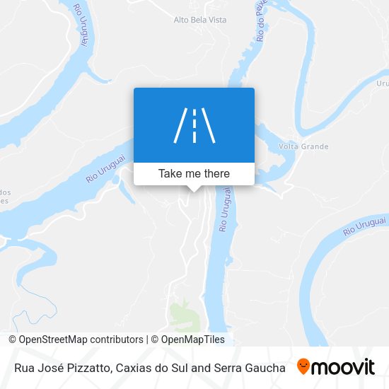Rua José Pizzatto map
