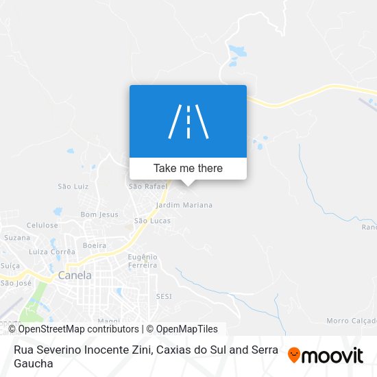 Rua Severino Inocente Zini map