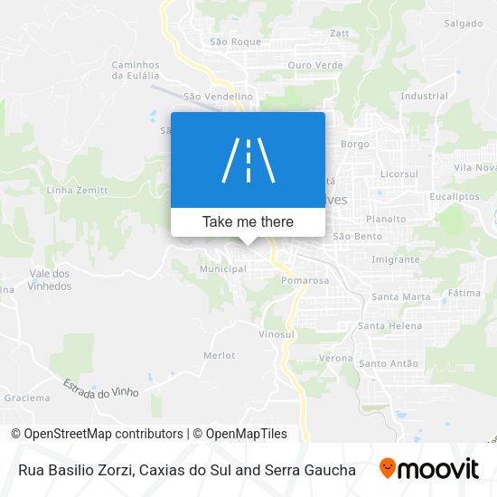 Rua Basilio Zorzi map
