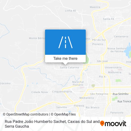 Rua Padre João Humberto Sachet map