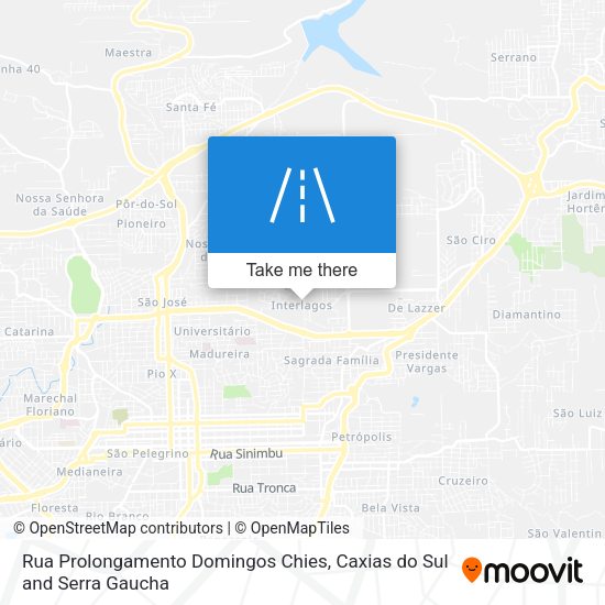 Rua Prolongamento Domingos Chies map