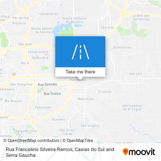 Rua Francelino Silveira Ramos map