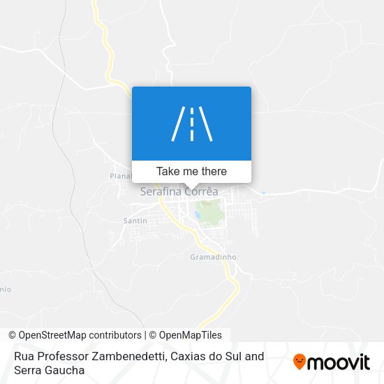 Rua Professor Zambenedetti map