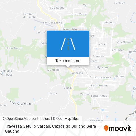 Travessa Getúlio Vargas map