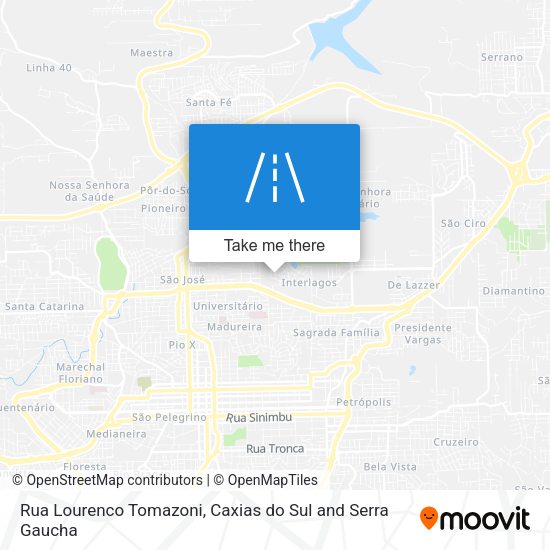 Rua Lourenco Tomazoni map
