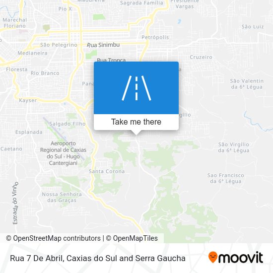 Rua 7 De Abril map