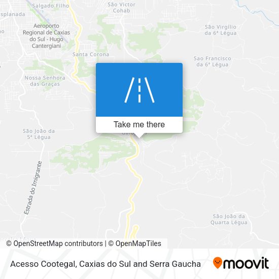 Acesso Cootegal map