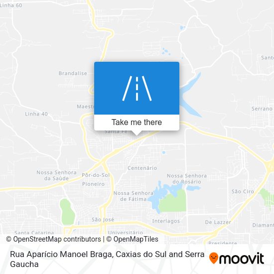 Rua Aparício Manoel Braga map