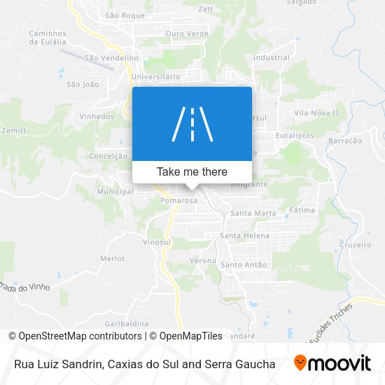 Rua Luiz Sandrin map