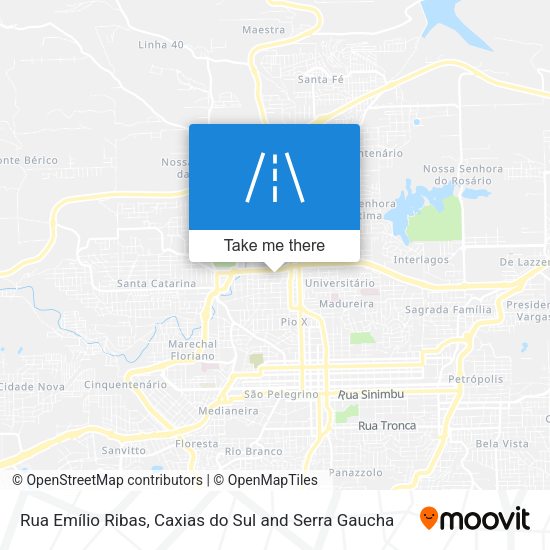 Rua Emílio Ribas map