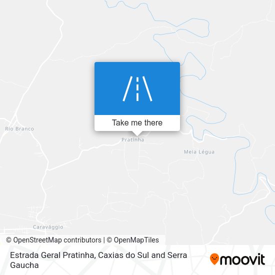 Estrada Geral Pratinha map