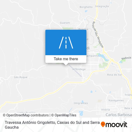 Travessa Antônio Grigoletto map