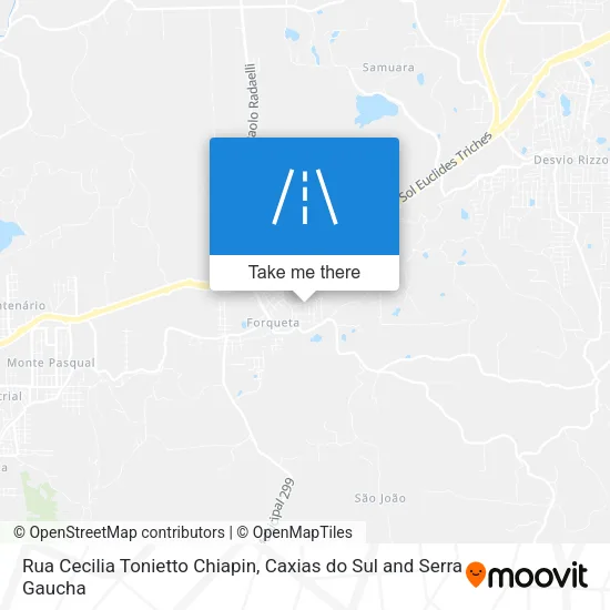 Rua Cecilia Tonietto Chiapin map