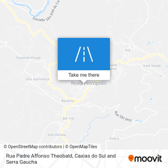 Rua Padre Affonso Theobald map