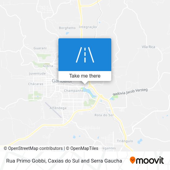 Rua Primo Gobbi map