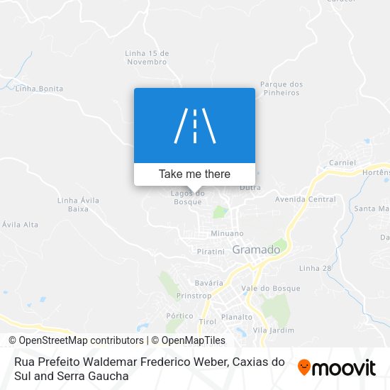 Rua Prefeito Waldemar Frederico Weber map