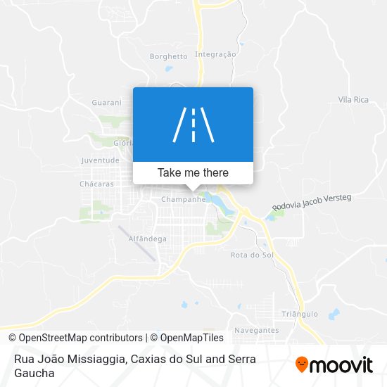 Rua João Missiaggia map