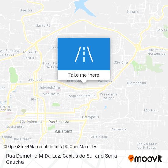 Rua Demetrio M Da Luz map