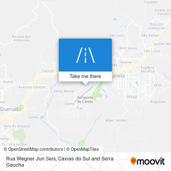 Rua Wegner Jun Seis map
