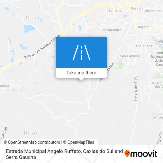 Estrada Municipal Ângelo Ruffato map