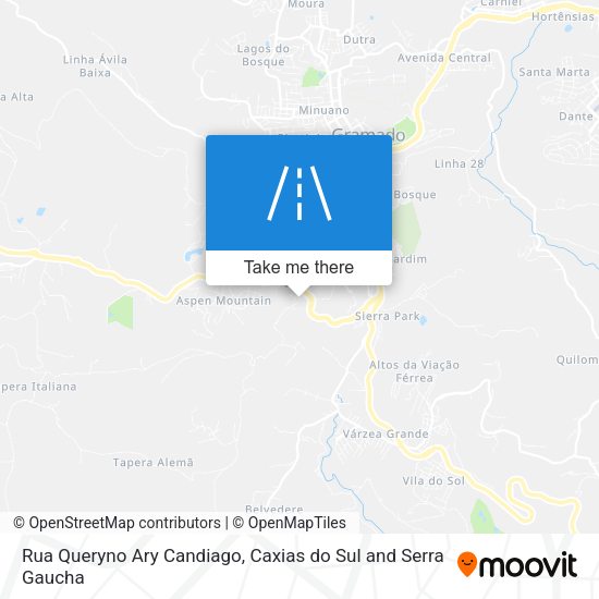 Rua Queryno Ary Candiago map