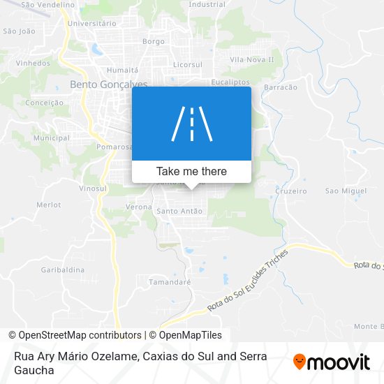 Rua Ary Mário Ozelame map