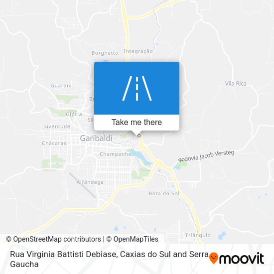 Rua Virginia Battisti Debiase map