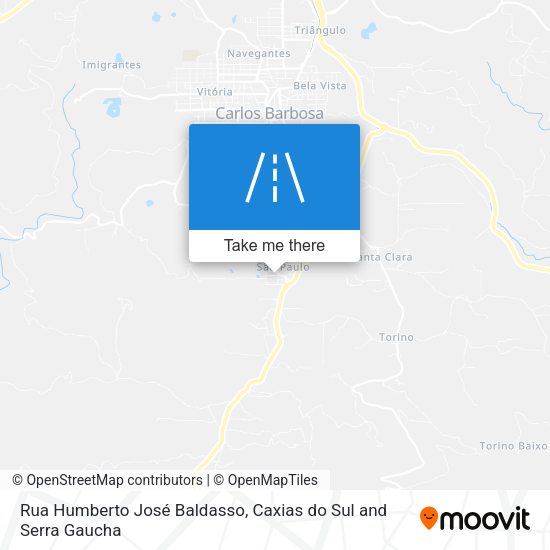 Rua Humberto José Baldasso map