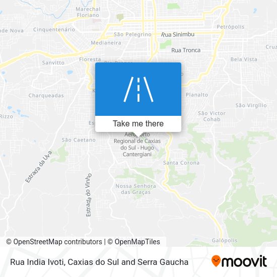Rua India Ivoti map
