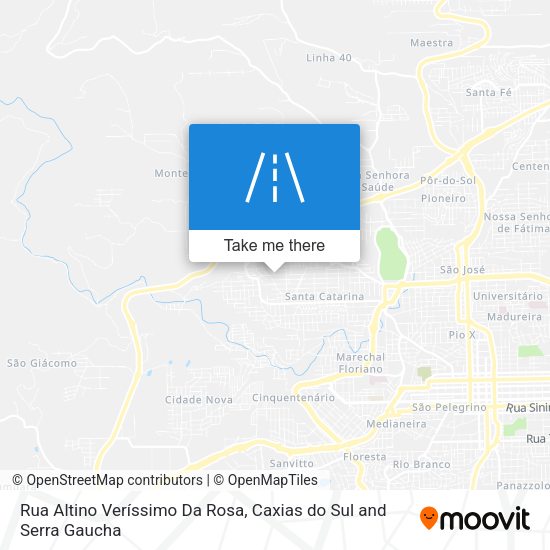 Rua Altino Veríssimo Da Rosa map
