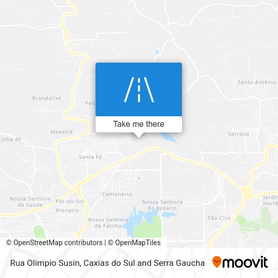 Rua Olimpio Susin map